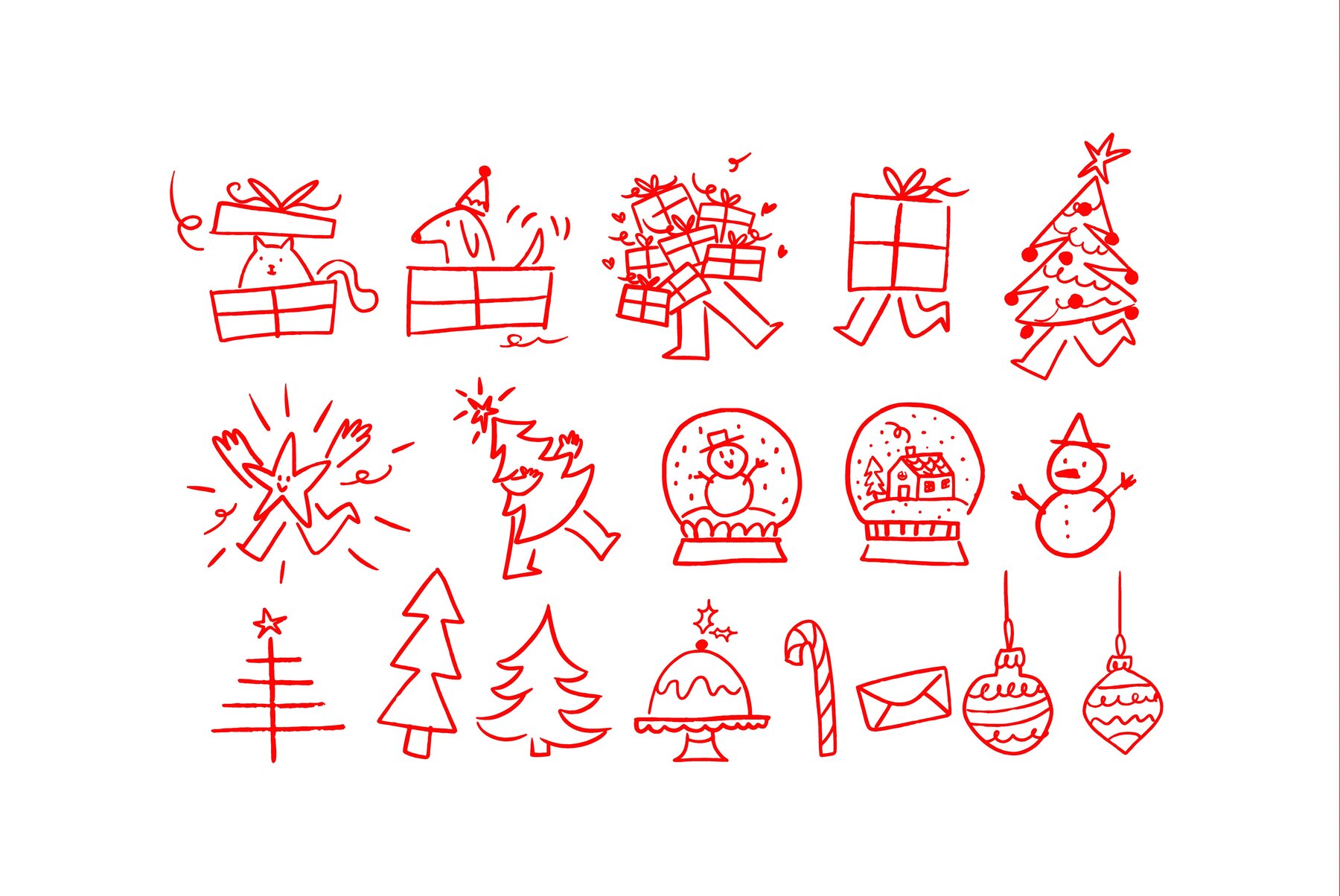 Christmas and New Year   Illustration Bundle 4