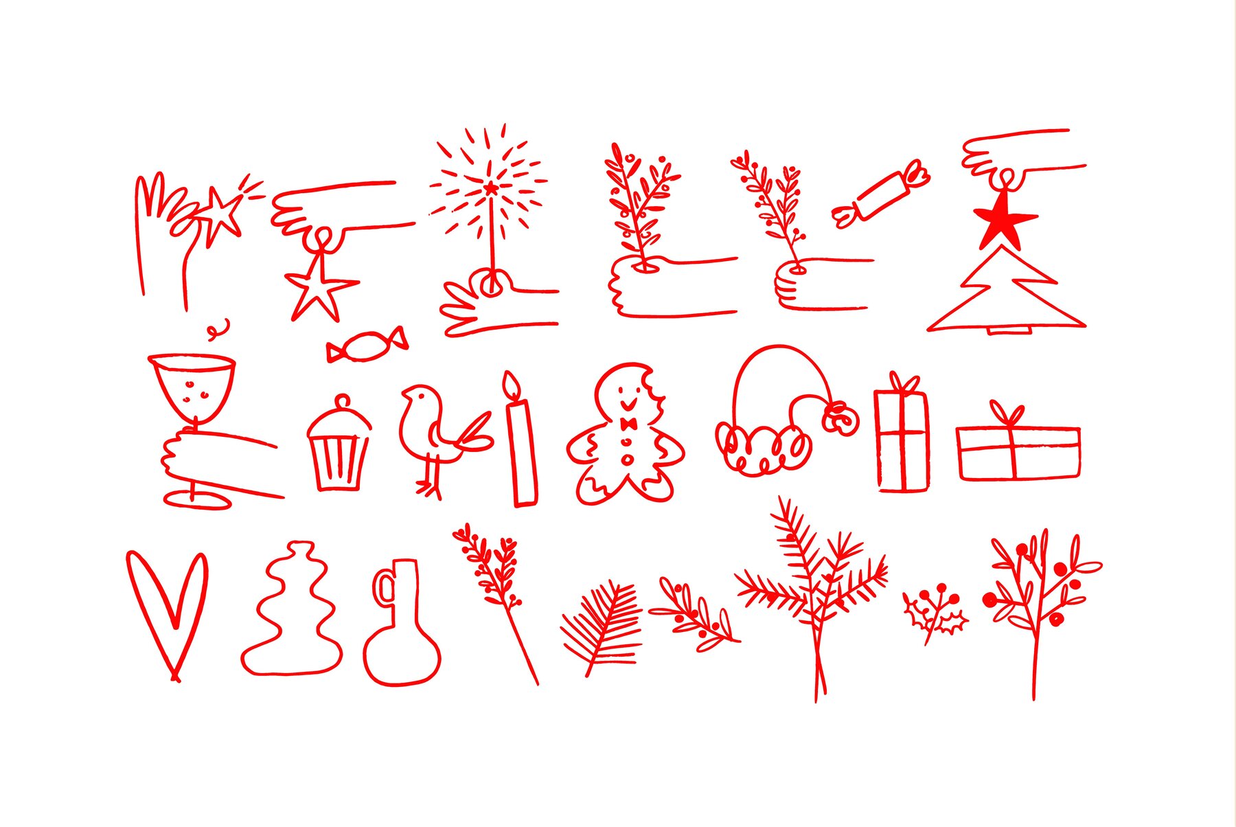 Christmas and New Year   Illustration Bundle 6