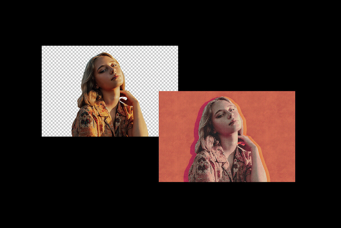 Duotone Halftone Photo Effect 6