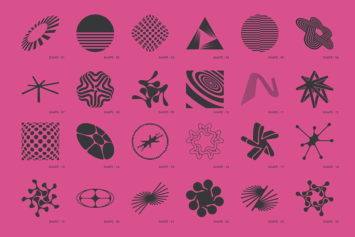 120 Abstract Geometric Shapes   Part 5 2