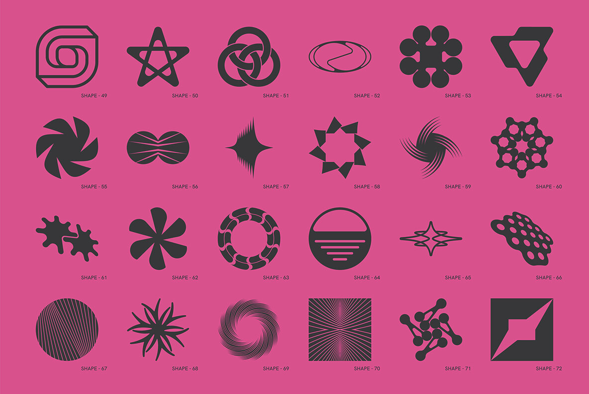 120 Abstract Geometric Shapes   Part 5 4