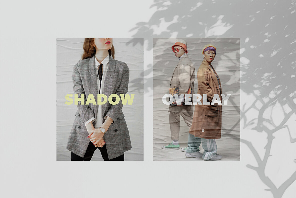 Botanical Shadow Overlays Set 4