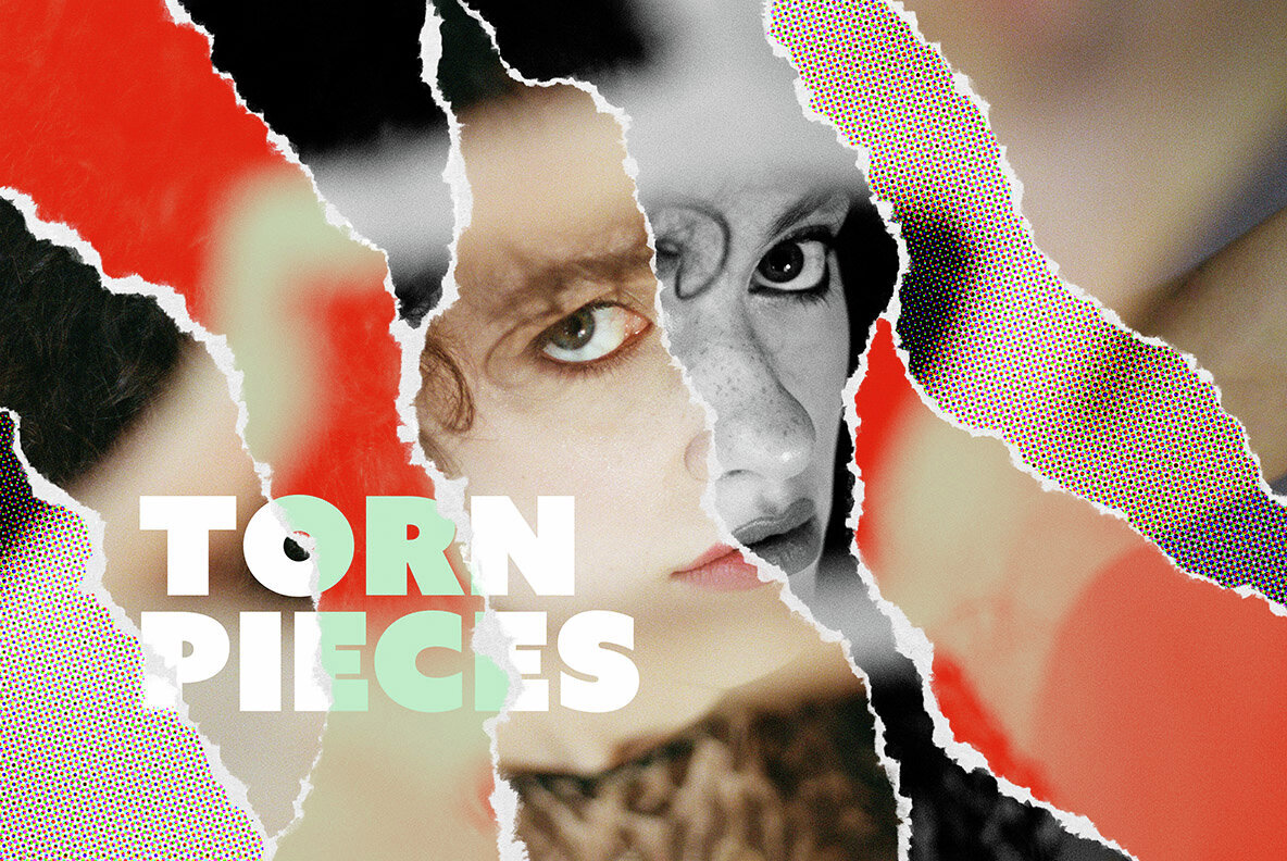 Pop Art Torn Paper Effect 1