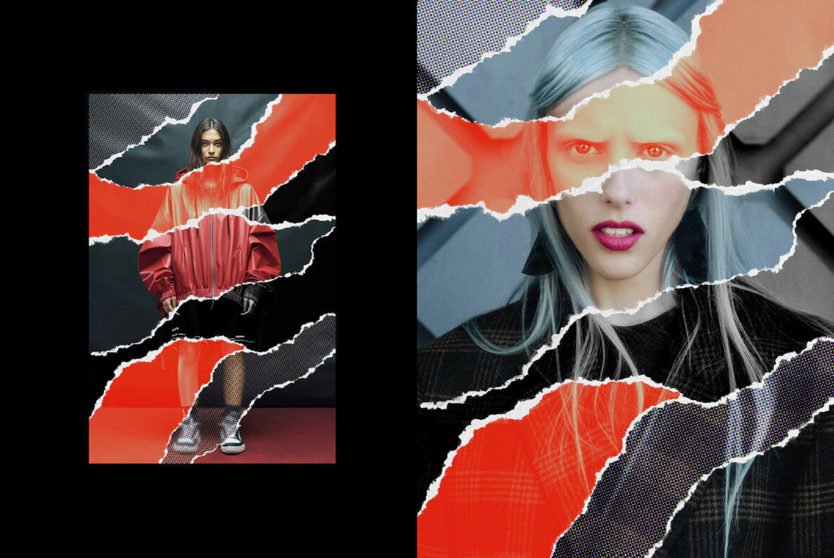 Pop Art Torn Paper Effect 3