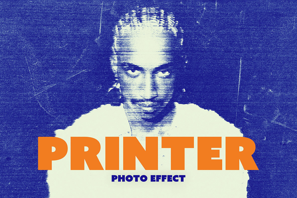 Broken Printer Photo Effect 1