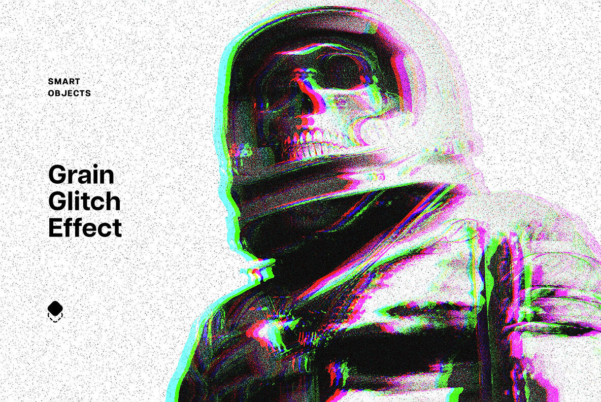 Grain Glitch Photo Effect 1