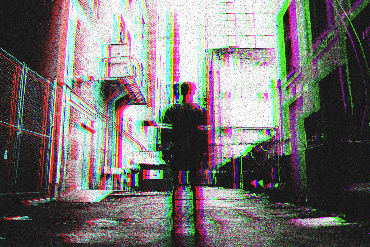 Grain Glitch Photo Effect 2