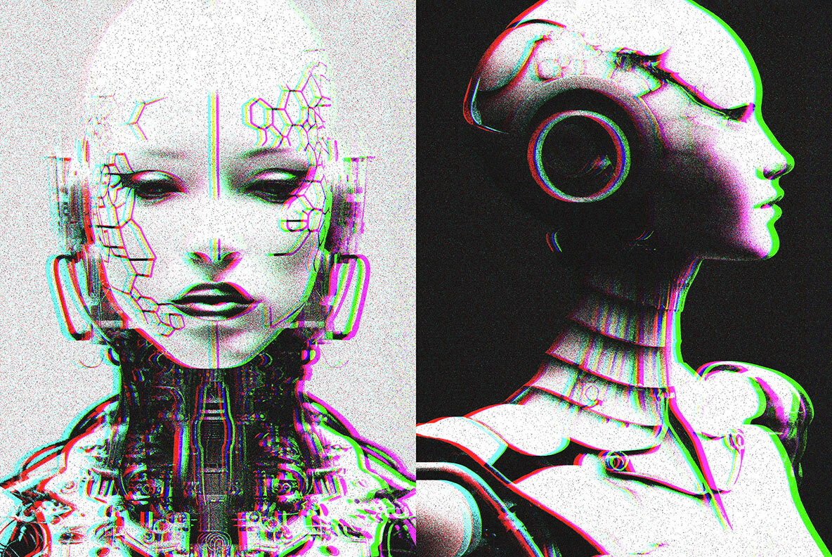 Grain Glitch Photo Effect 6