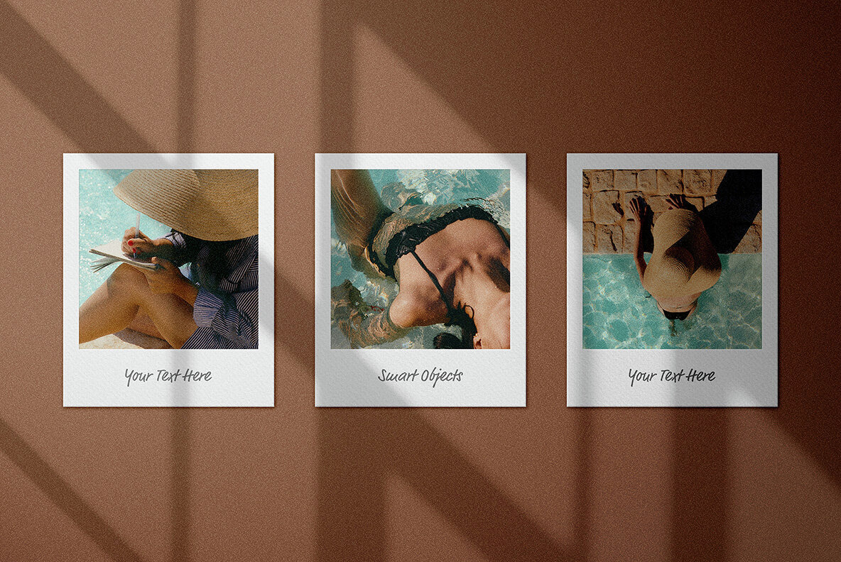 Instant Polaroid Frame Mockups Collection 2