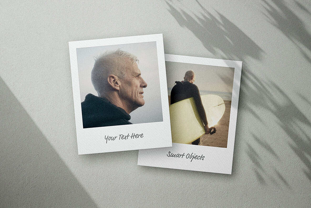 Instant Polaroid Frame Mockups Collection 3