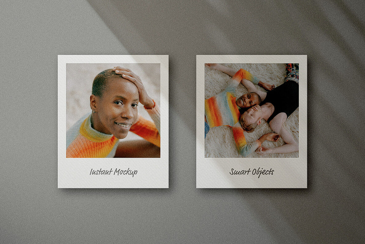 Instant Polaroid Frame Mockups Collection 11