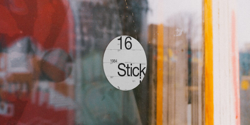 Sticker Mockup 018