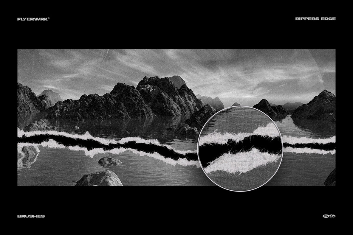 Rippers Edge Torn Paper Brushes 9