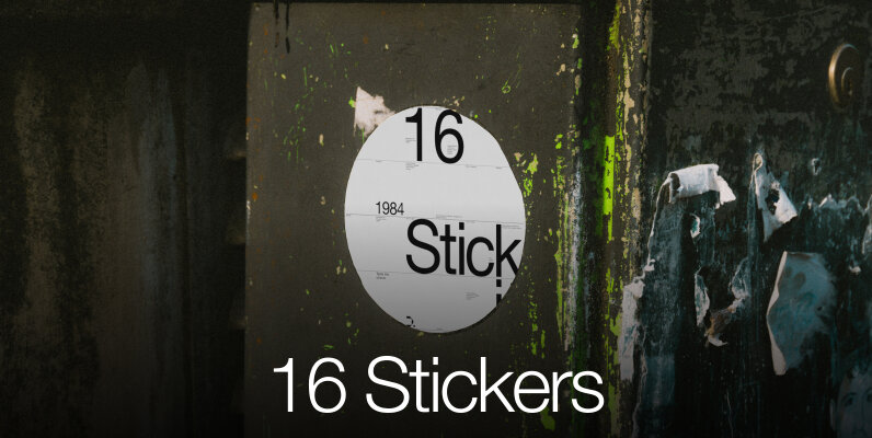 Stickers Mockups Bundle