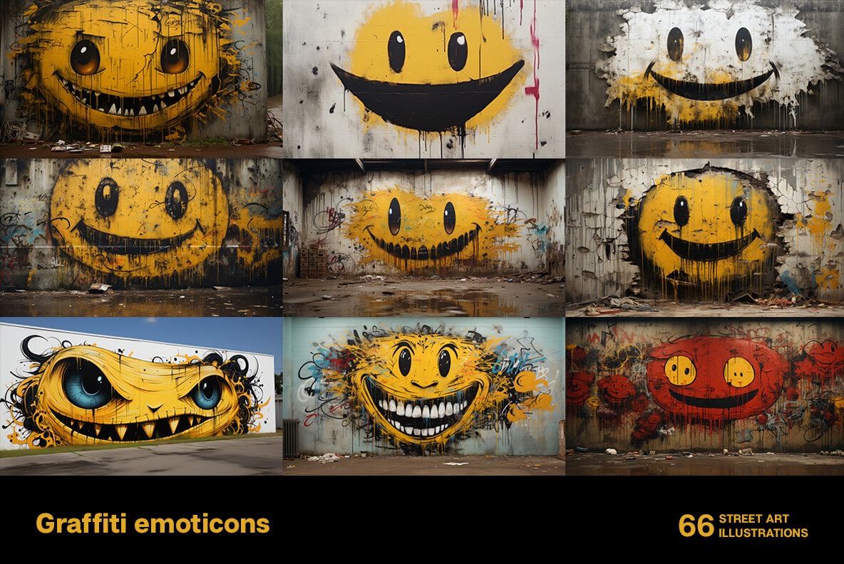 Graffiti Emoticons 6
