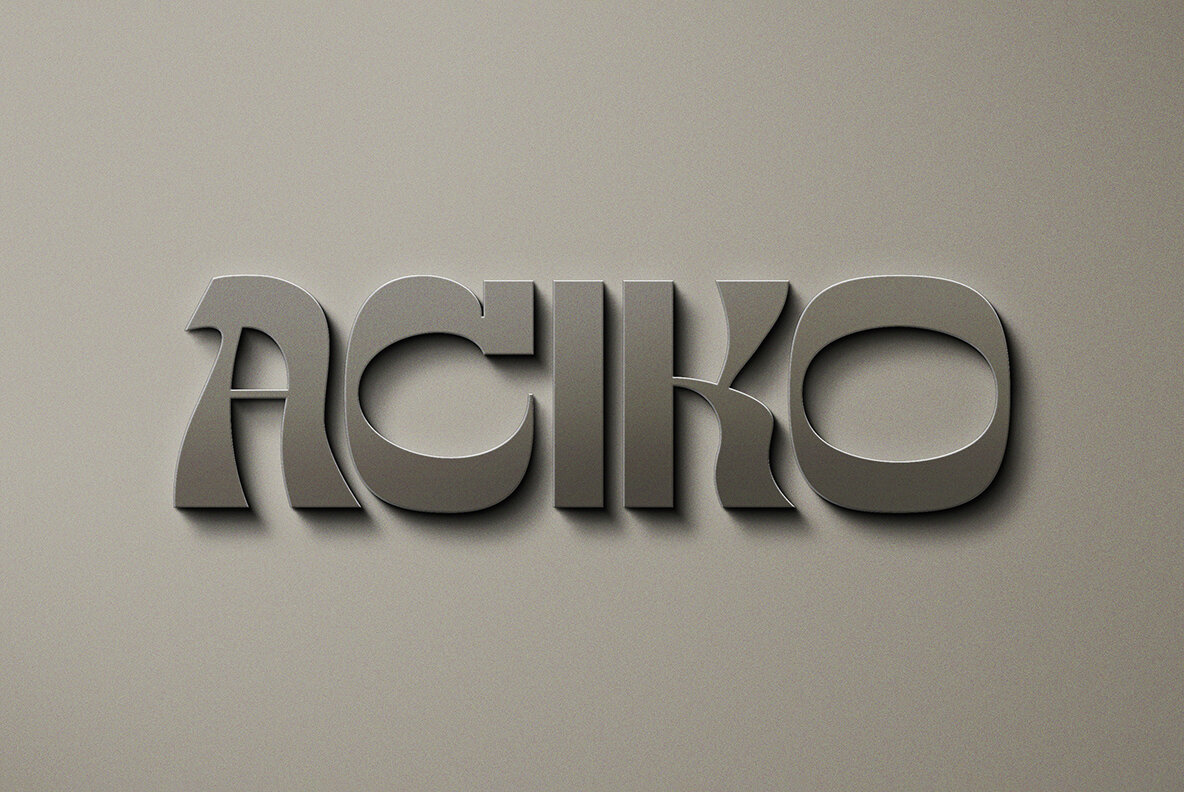 Luxury Steel Sign Logo Mockup with Shadow Overlays 5