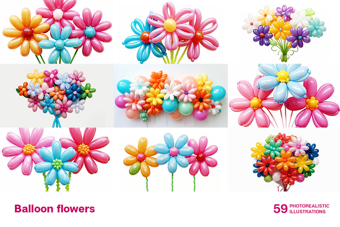 Balloons Flowers 6