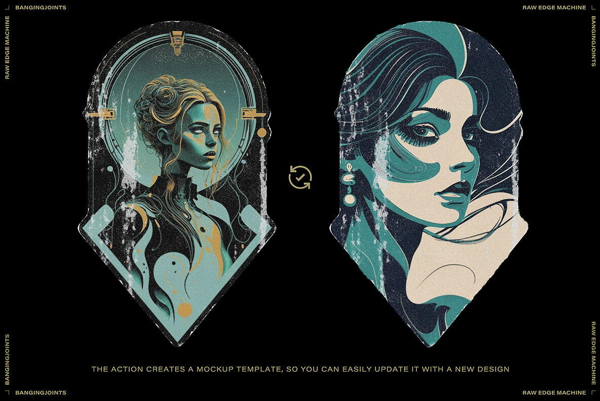 Raw Edge Sticker Poster Machine 7