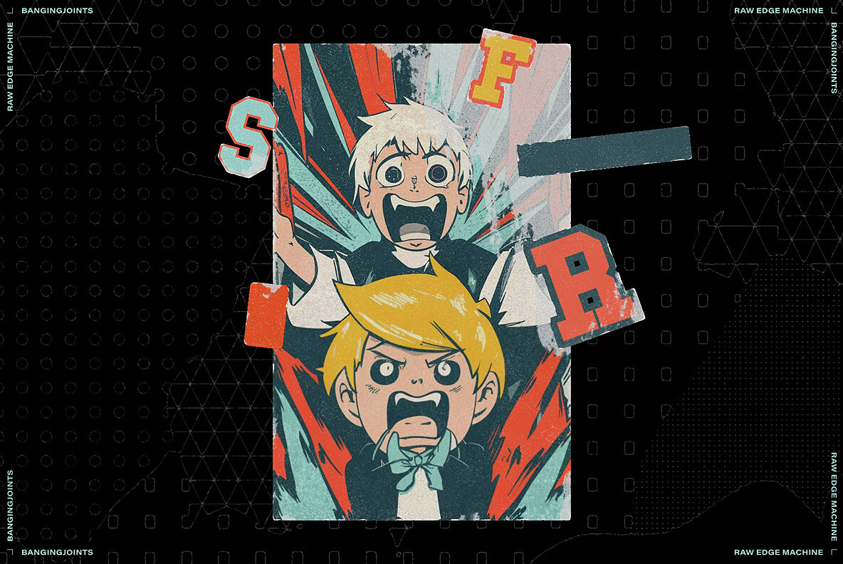 Raw Edge Sticker Poster Machine 9