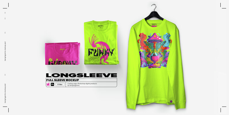 Longsleeve Presentation Mockup