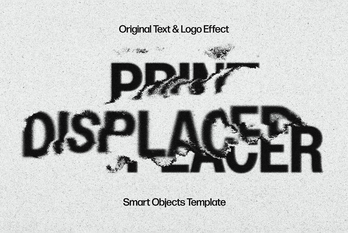 Textured Displace Text Effect 1