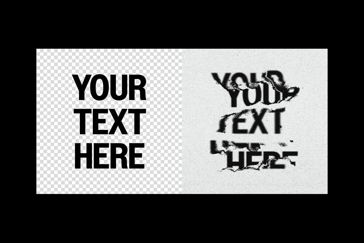 Textured Displace Text Effect 4