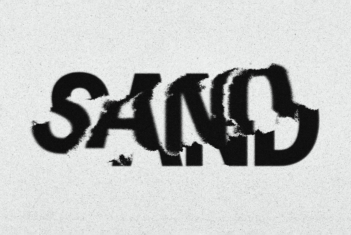 Textured Displace Text Effect 7