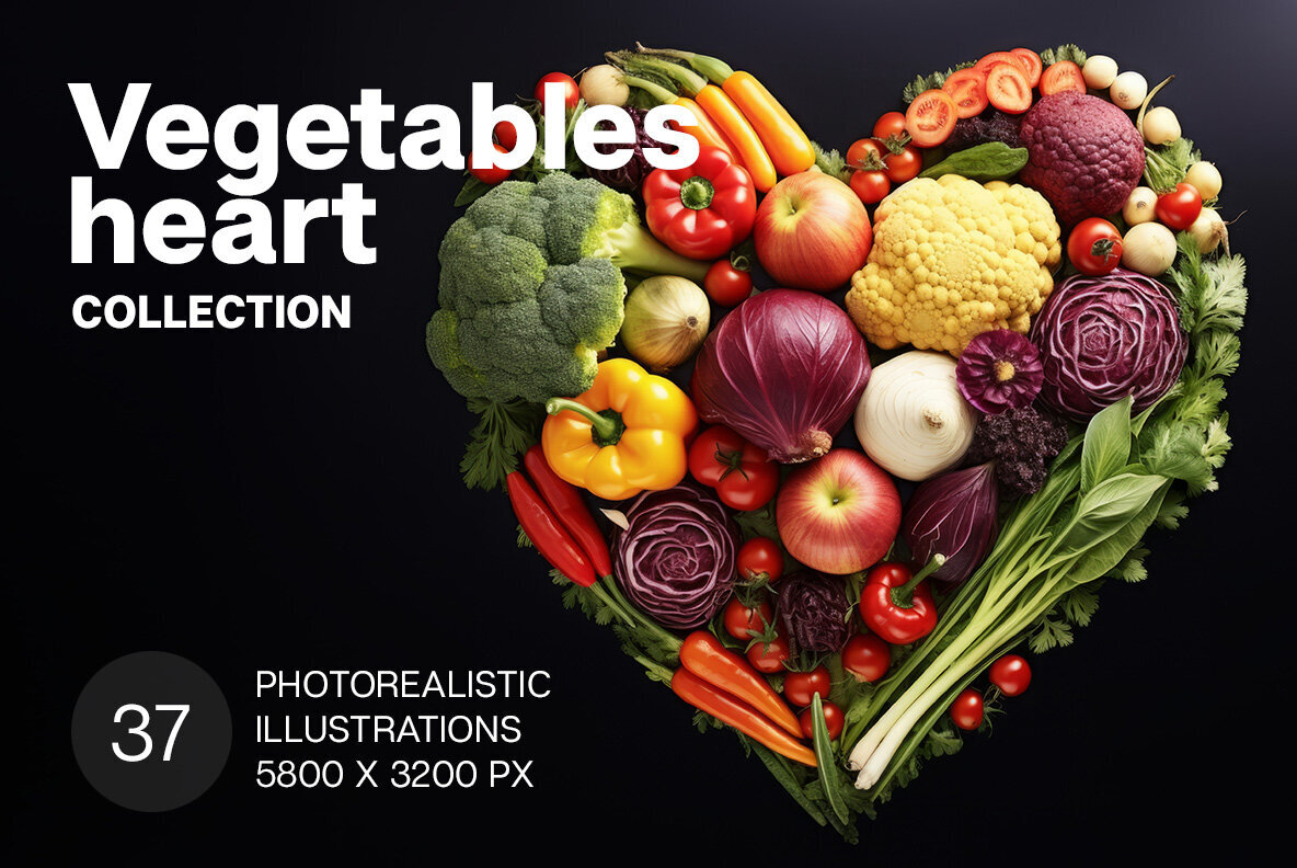 Vegetables Hearts 1