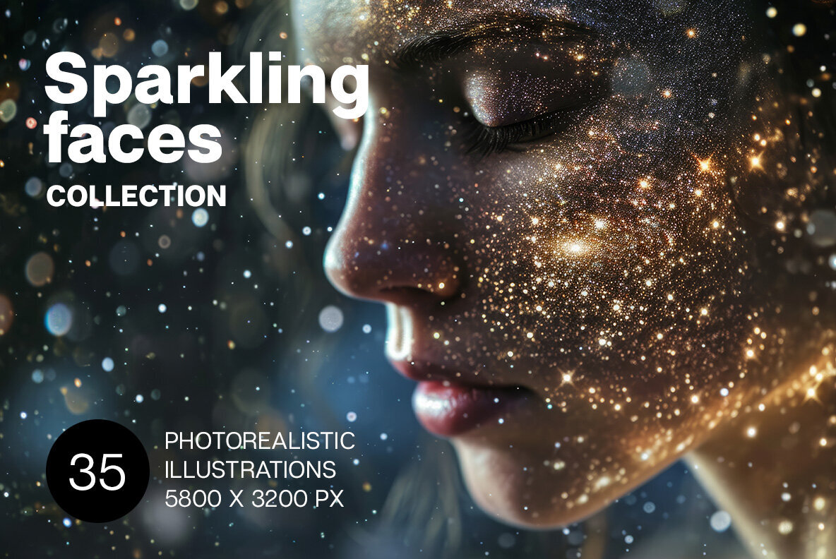 Sparkling faces 1