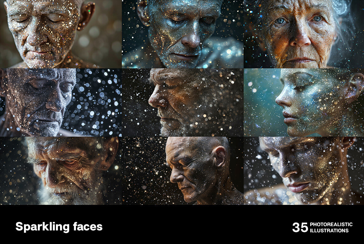Sparkling faces 3