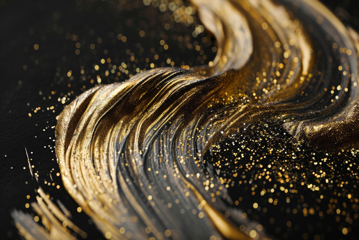 Glitter brush strokes 9