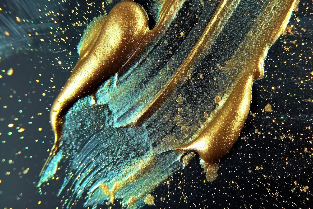 Glitter brush strokes 10