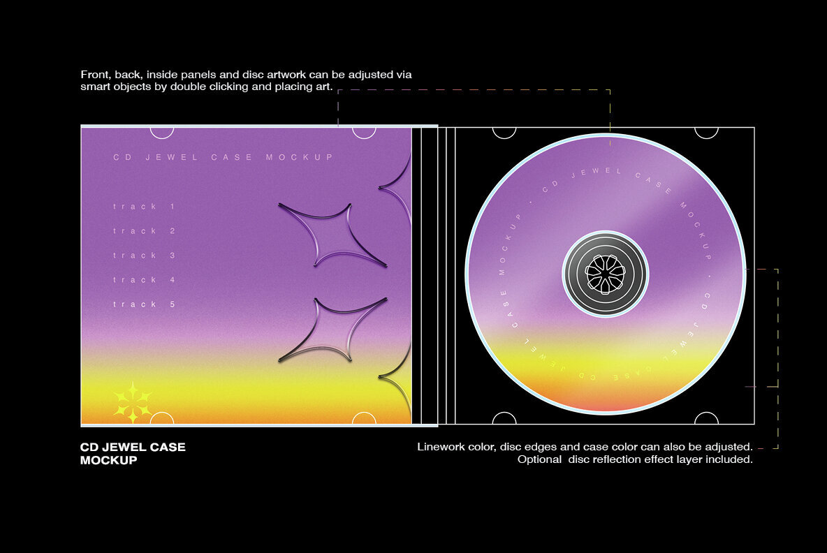 CD Jewel Case Mockup 3