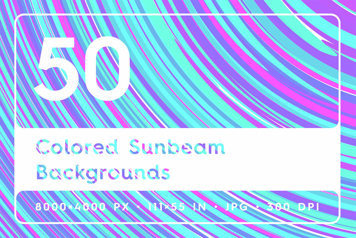 50 Colored Sunbeam Backgrounds 1