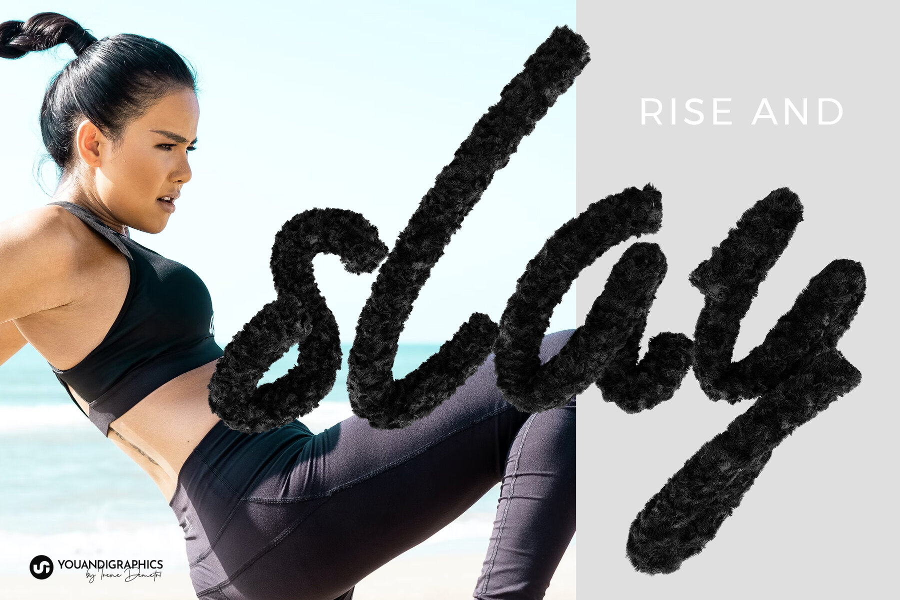 Fur 3D Lettering Set 4