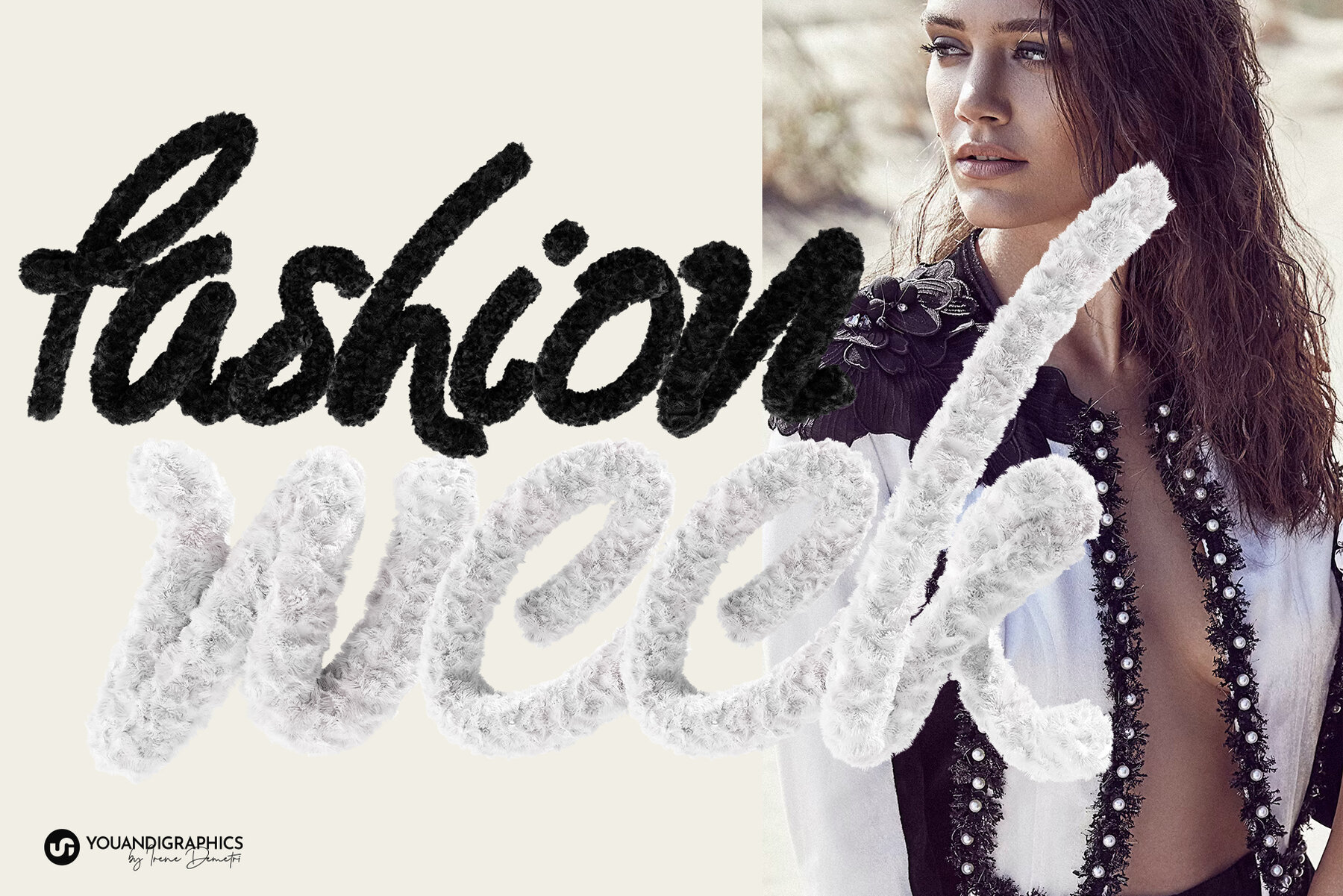 Fur 3D Lettering Set 5