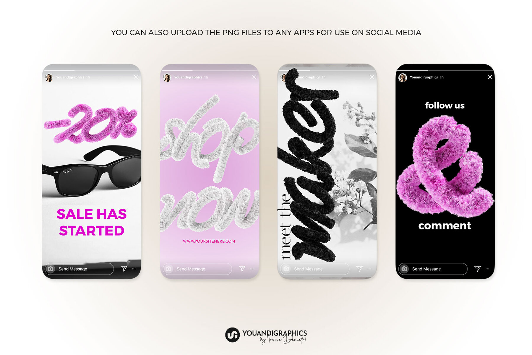 Fur 3D Lettering Set 10