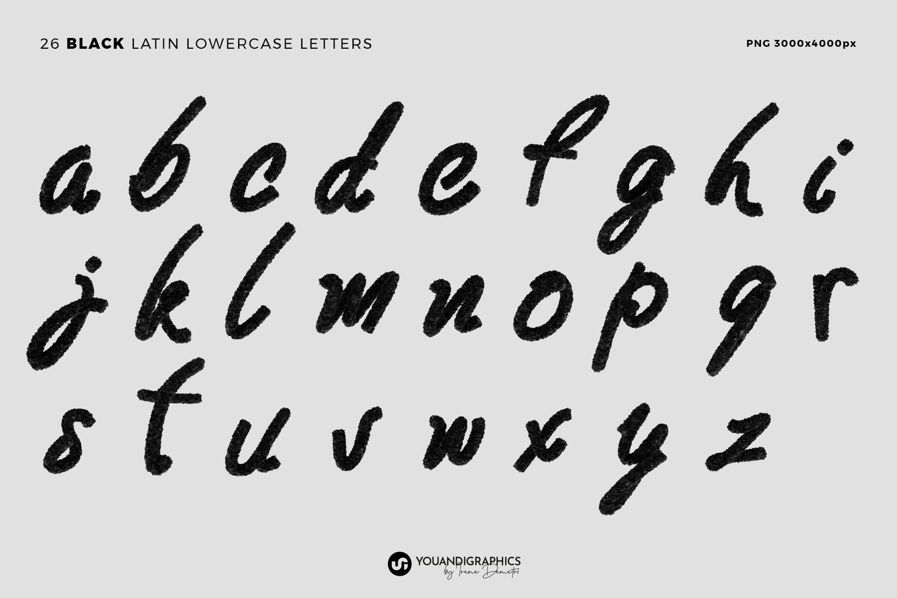 Fur 3D Lettering Set 13