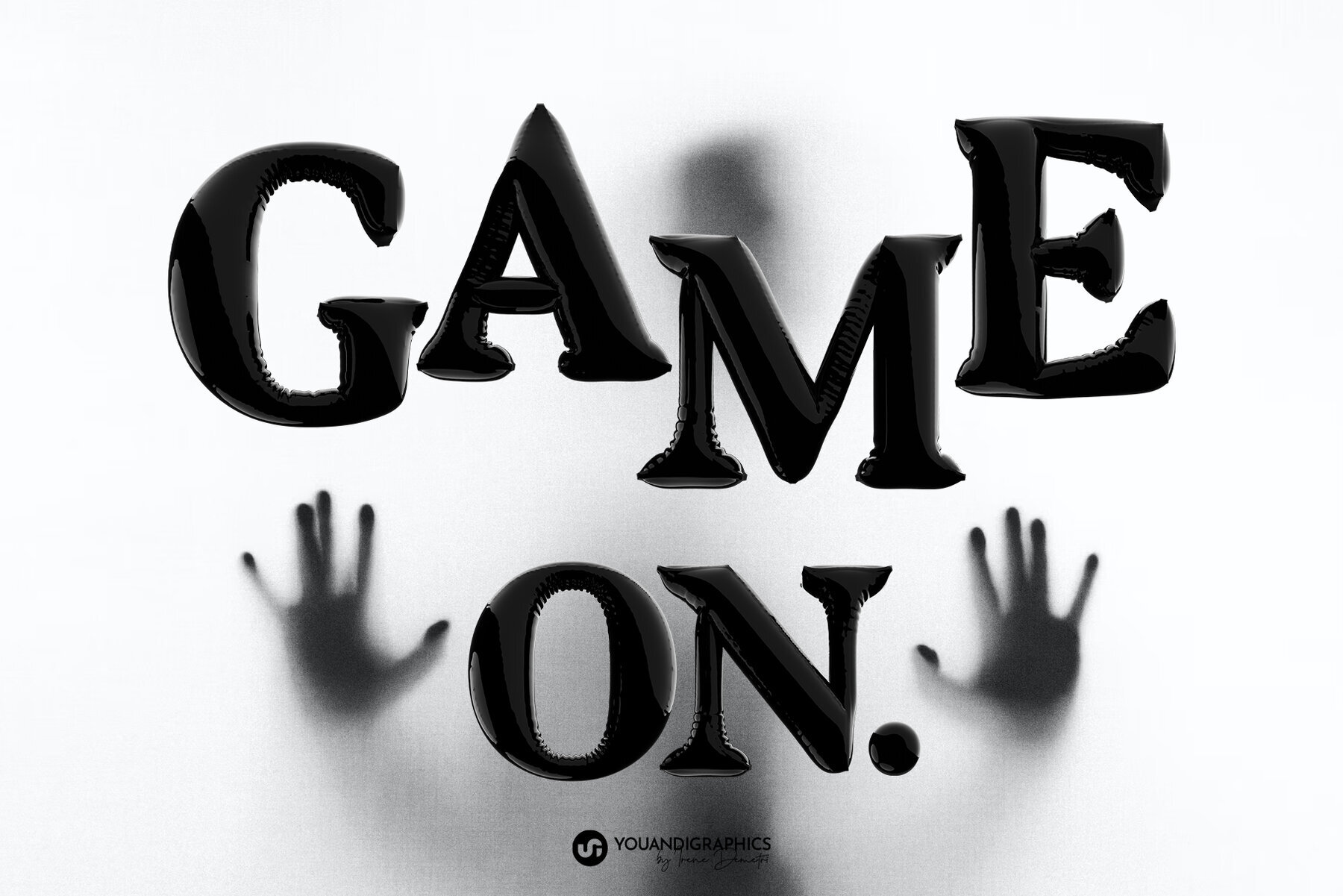 Latex 3D Lettering Set 3