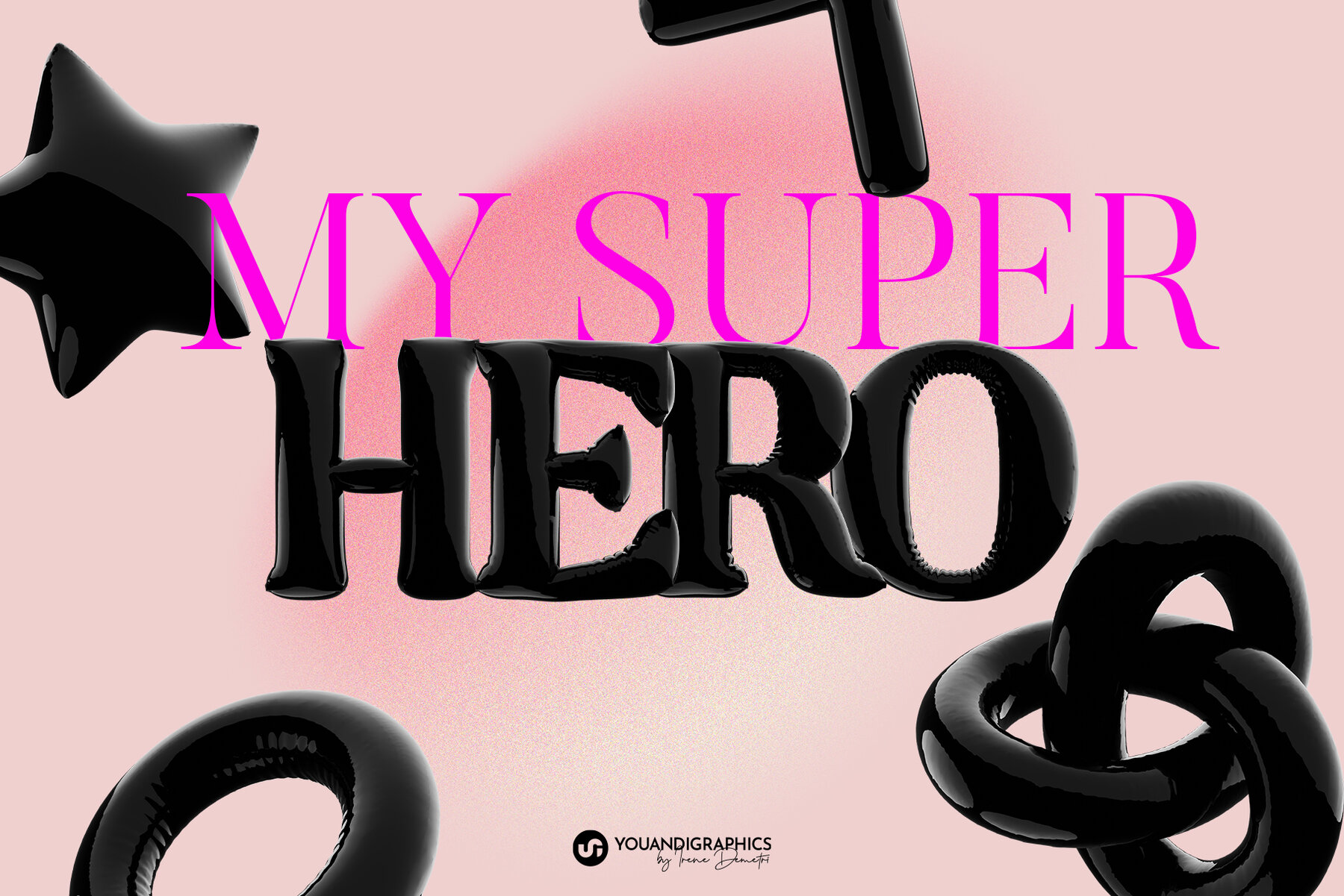 Latex 3D Lettering Set 4