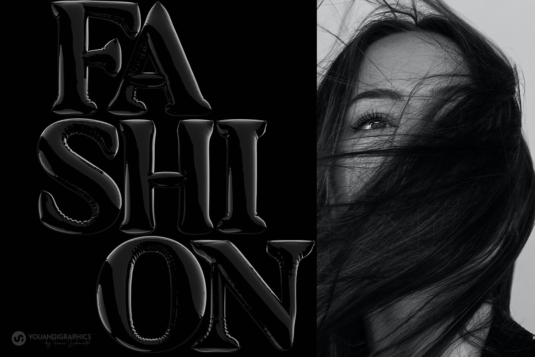 Latex 3D Lettering Set 6