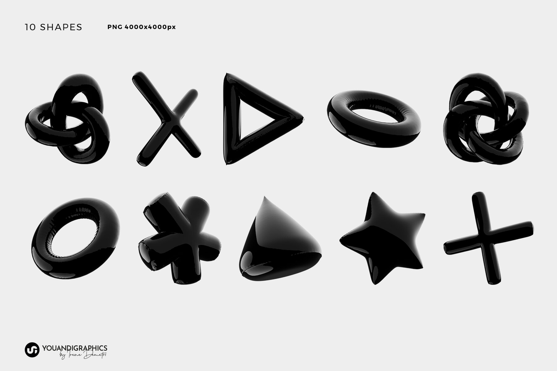 Latex 3D Lettering Set 13
