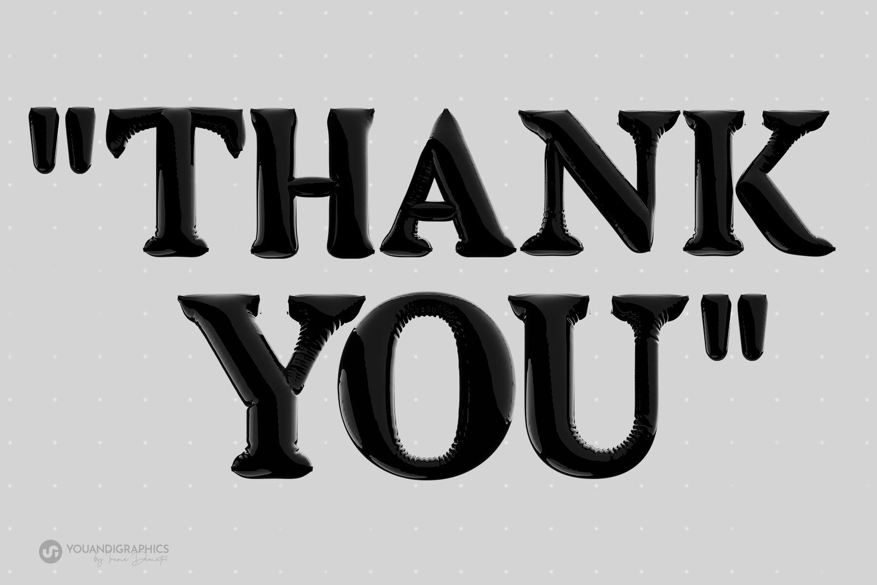 Latex 3D Lettering Set 14