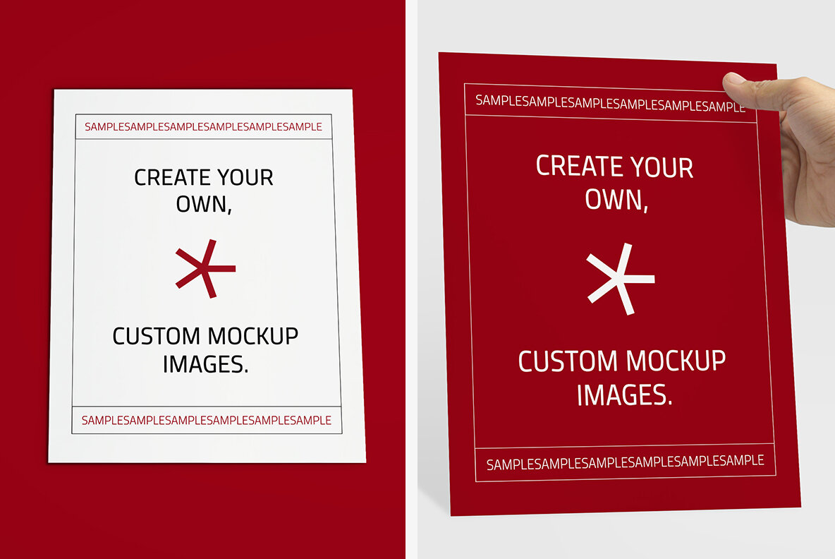 US Letter Poster Flyer Mockups 8