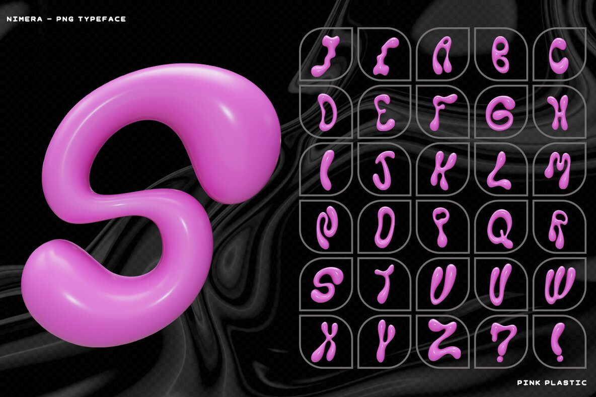 Nimera   Chrome  Holographic Letters 3