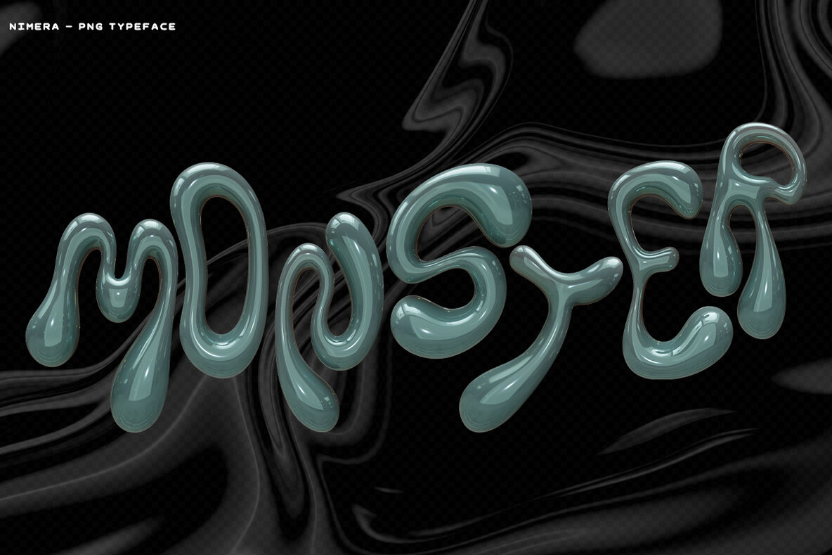 Nimera   Chrome  Holographic Letters 8