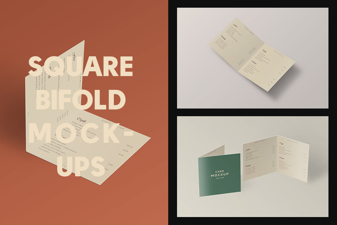 Bifold Brochure Mockup 8 Style 1