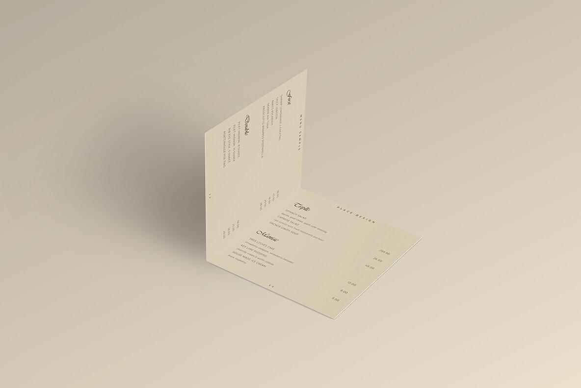 Bifold Brochure Mockup 8 Style 7