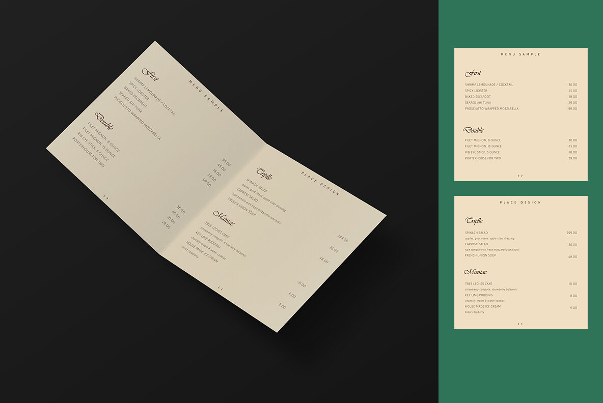 Bifold Brochure Mockup 8 Style 9