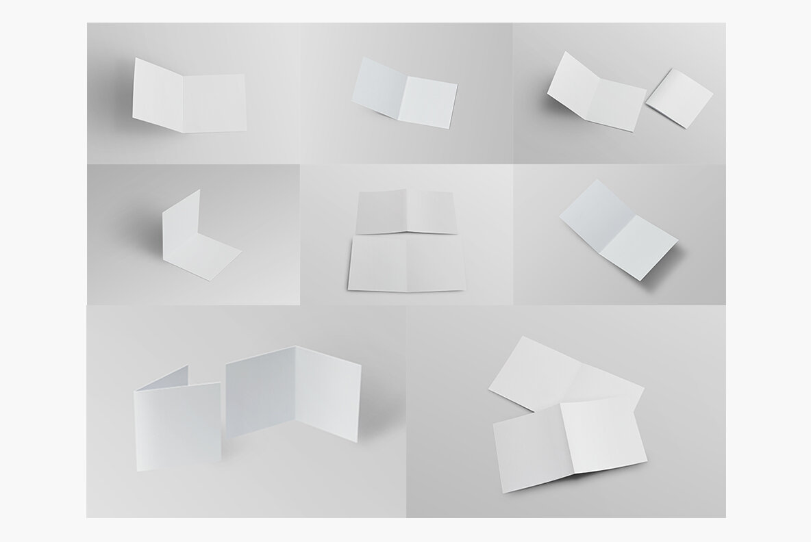 Bifold Brochure Mockup 8 Style 12
